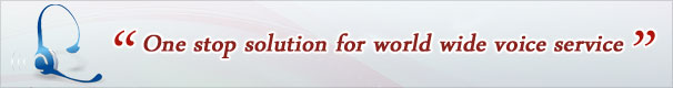 one stop solution for world wide voice service